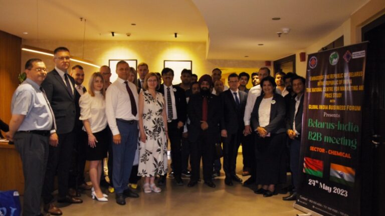 GIBF lead by Jitendra Joshi with Belarus Delegates