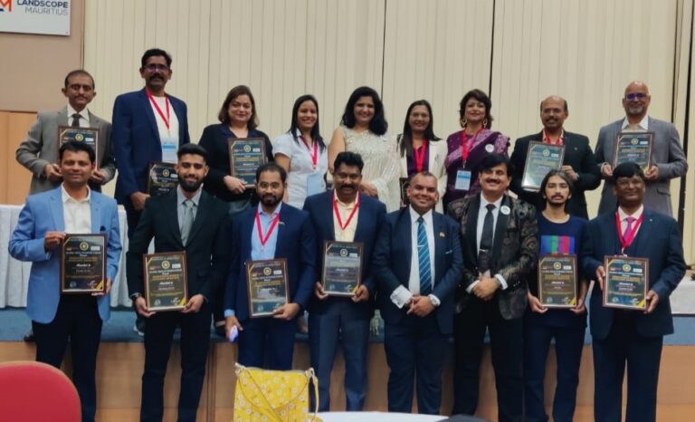 Jitendra Joshi with Outgoing International Delegates from Mauritius