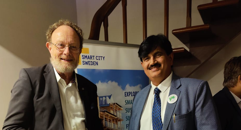 Jitendra Joshi with Sweden Delegation