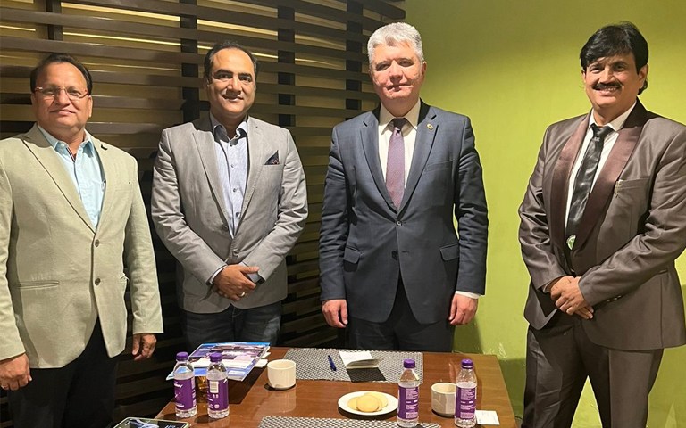 Jitendra Joshi with Uzbekistan Delegates